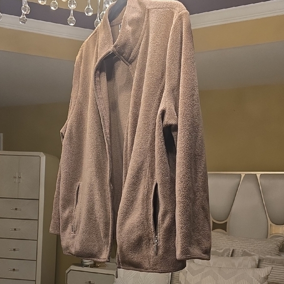 Karen Scott Brown Full-Zip Sweatshirt - Picture 5 of 12